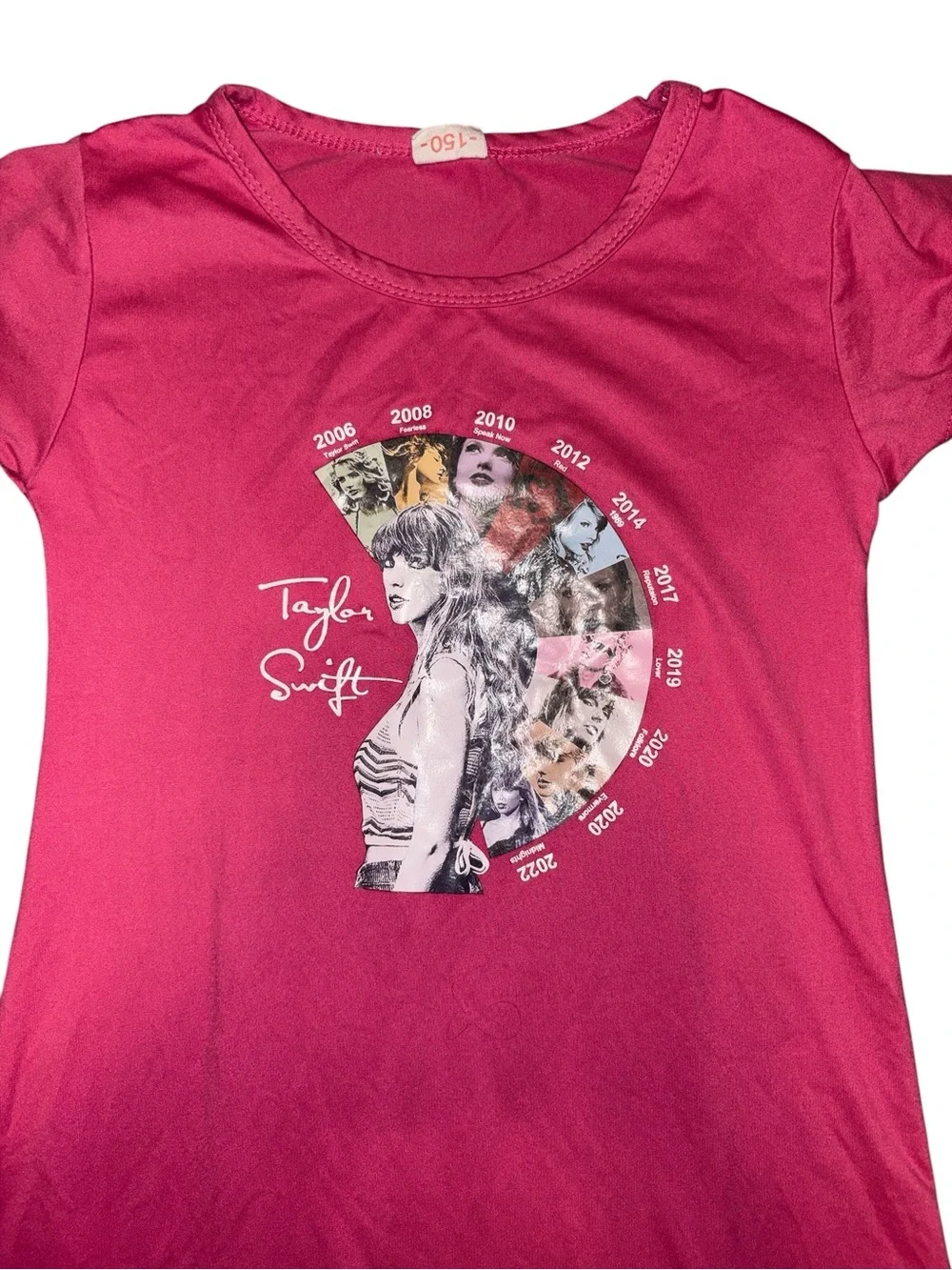 Taylor Swift Pink Graphic Ruffle Nightdress